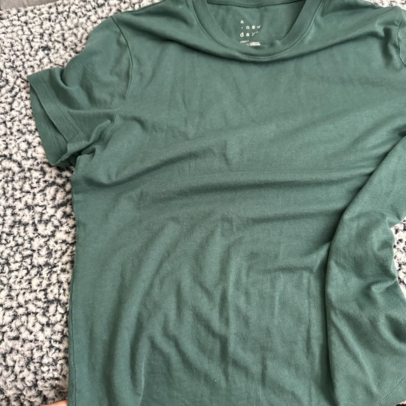 a new day emerald green soft lightweight mock neck tee - Picture 6 of 7